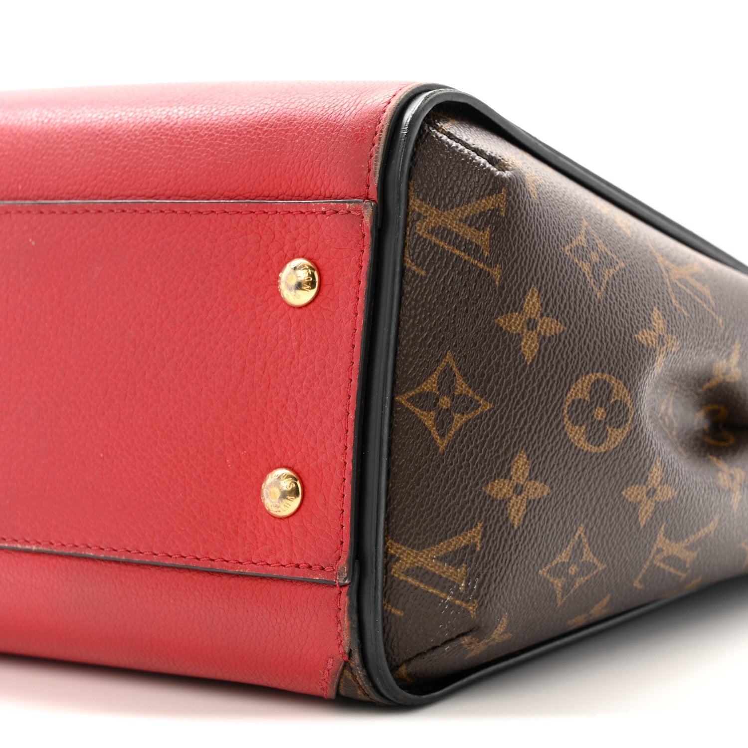 Calfskin Monogram Kimono Tote Cherry