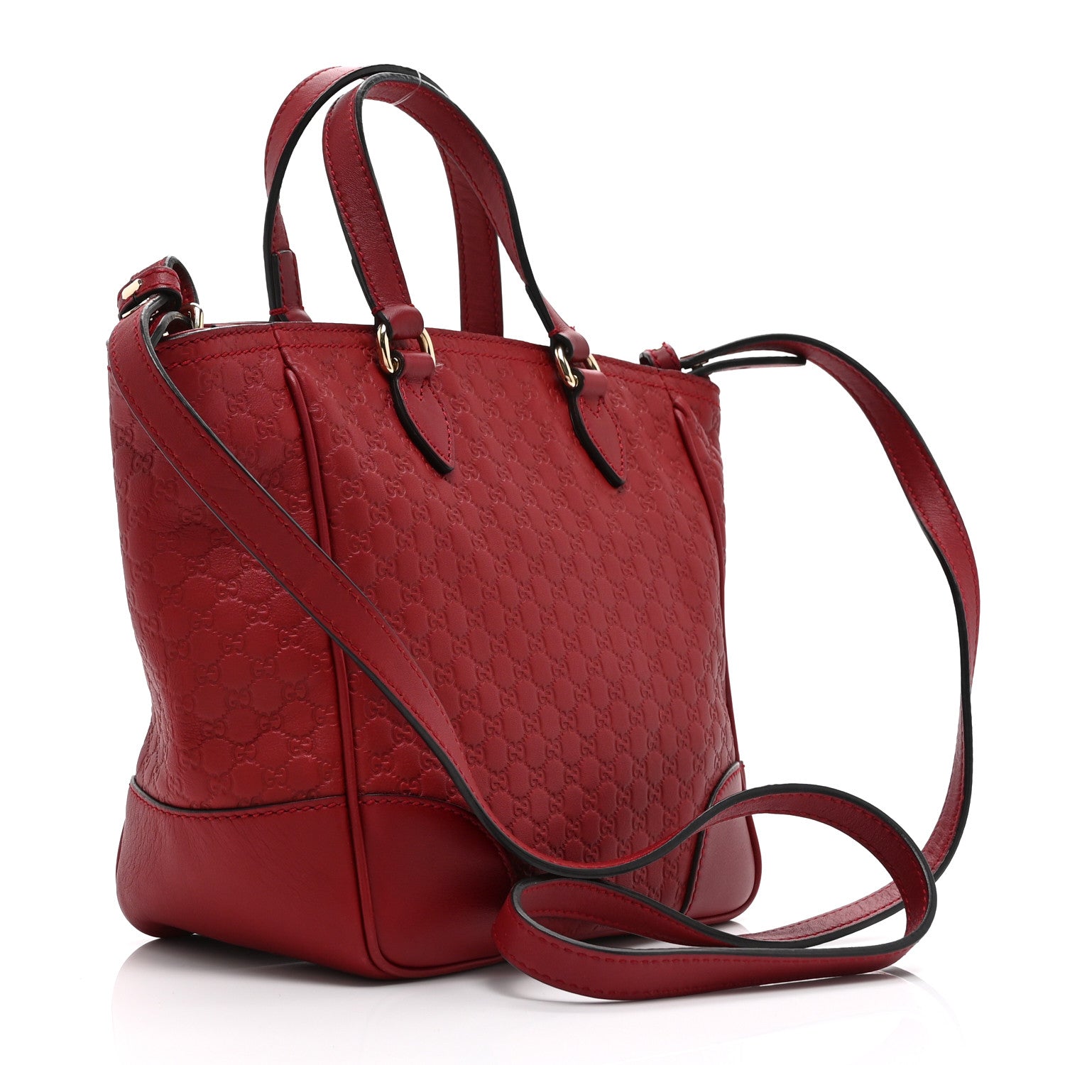 Microguccissima Small Bree Tote Red