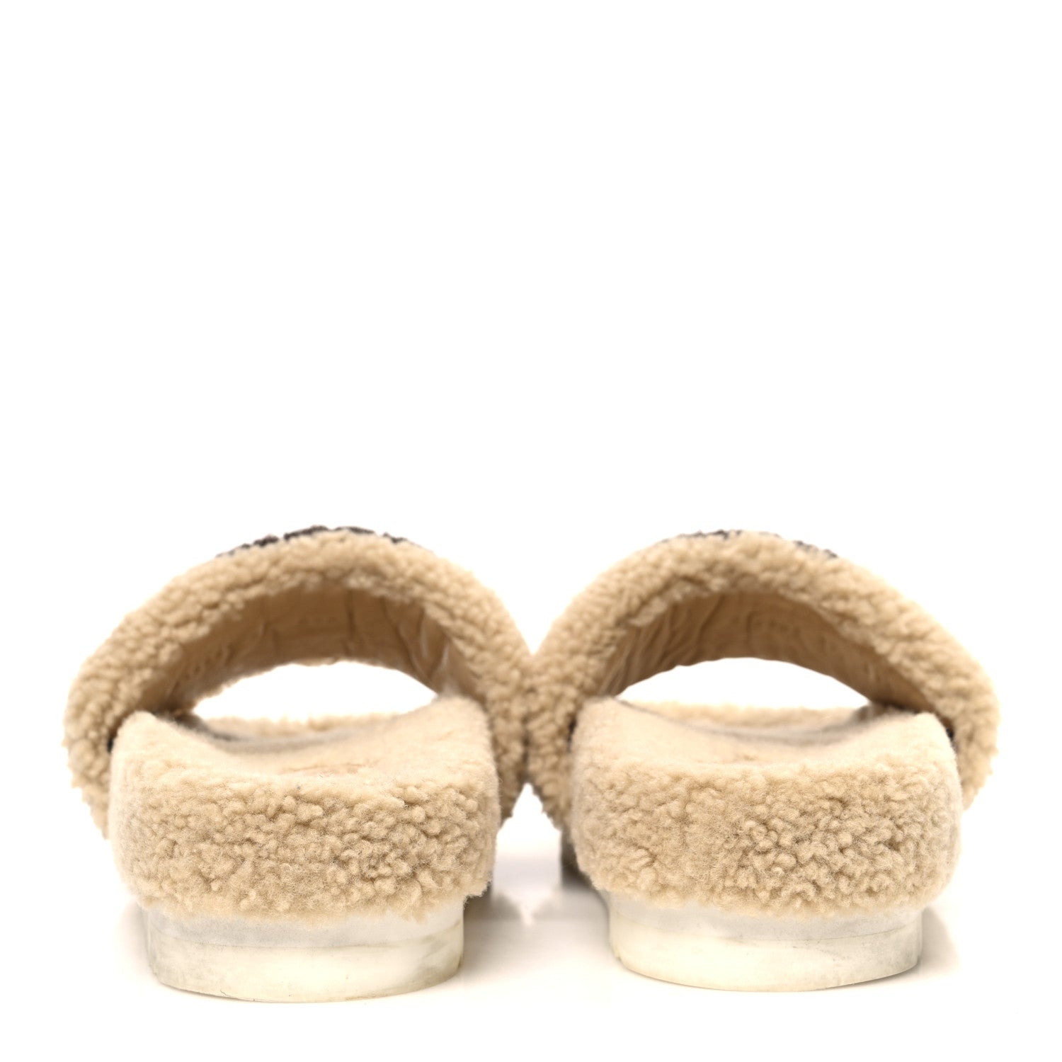 Shearling Womens Eileen Slide Sandals 37 Cocoa Butterscotch