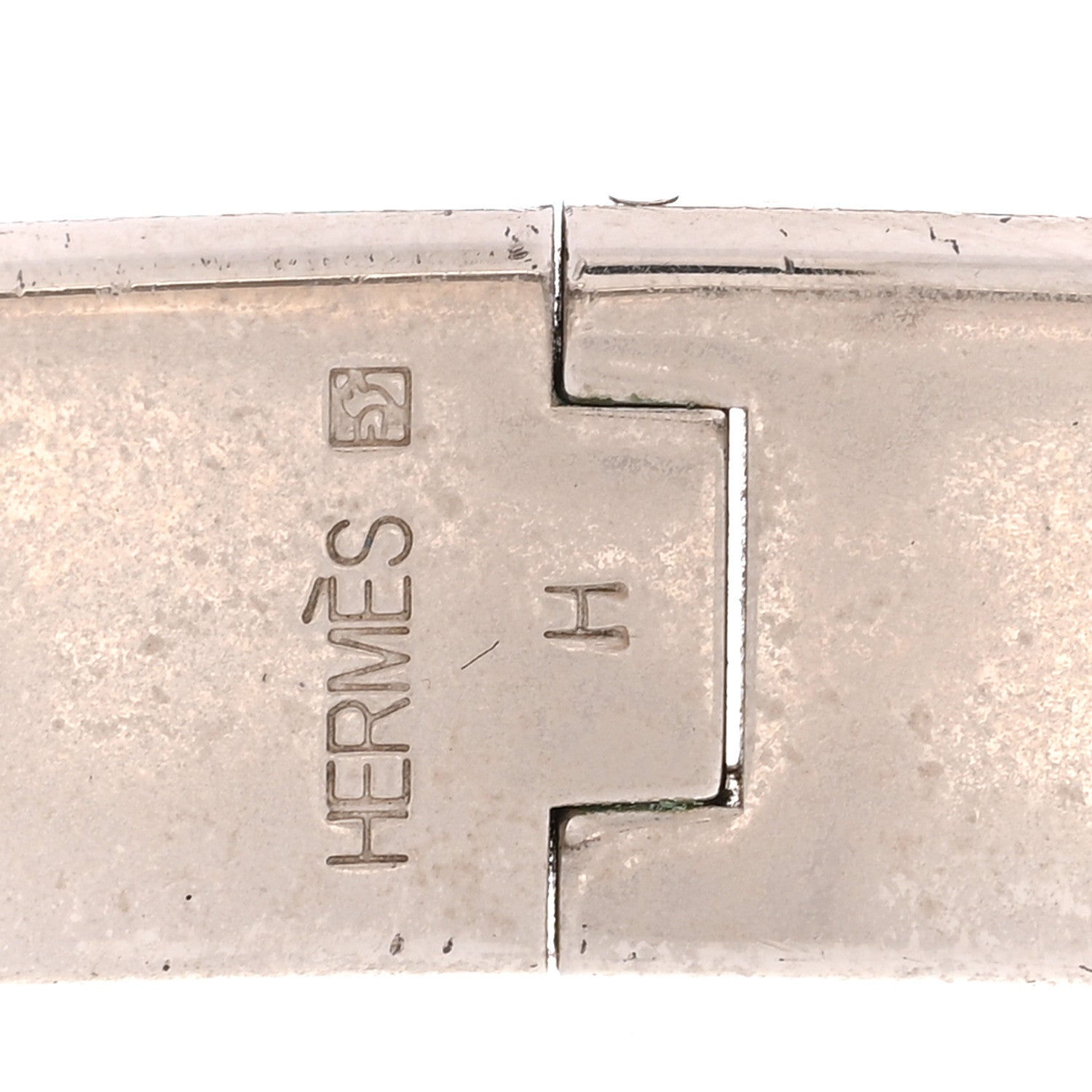 Enamel Narrow Clic Clac H Bracelet GM Black