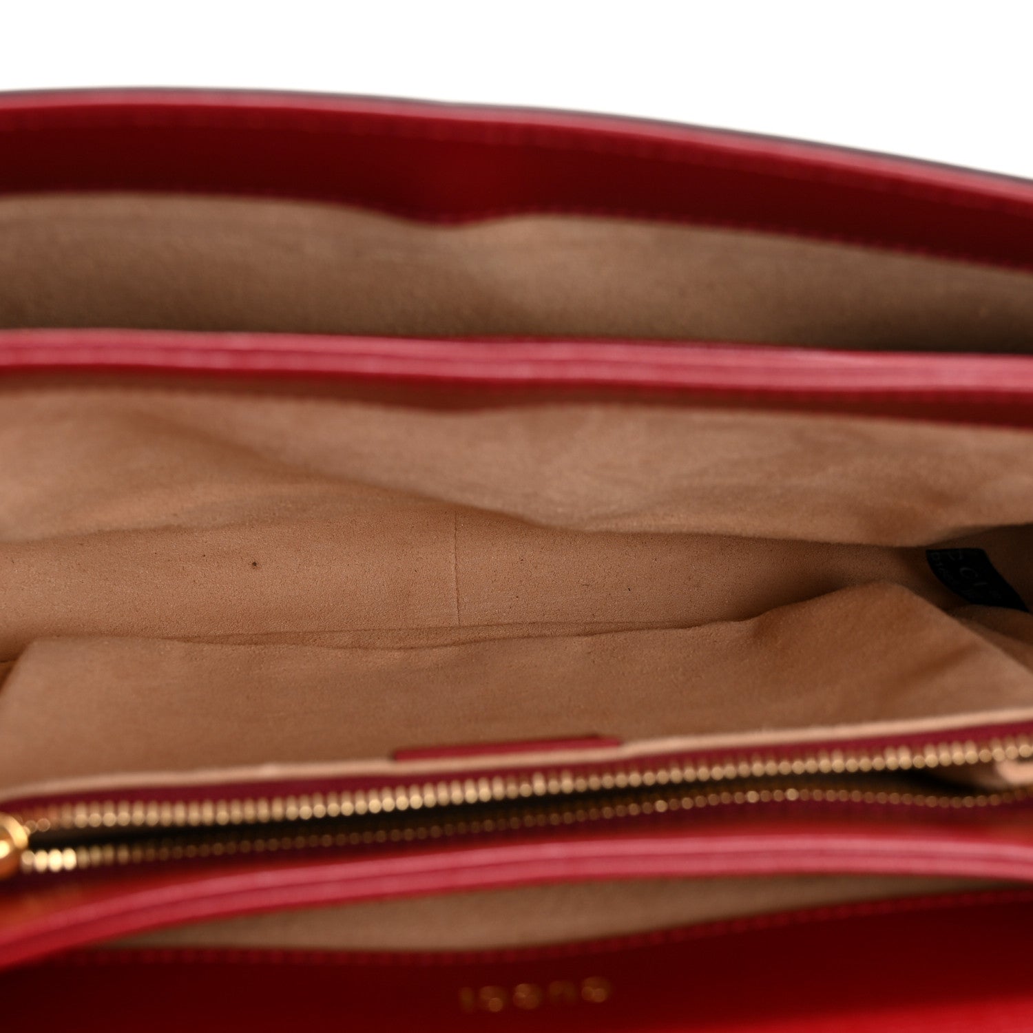 GG Supreme Monogram Azalea Calfskin Horsebit 1955 Shoulder Bag Beige Ebony New Cherry Red