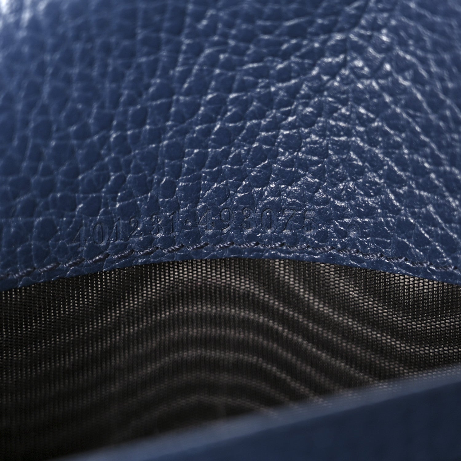 Dollar Calfskin Crystal Mini Dionysus Chain Wallet Blue Agata Black Diamond