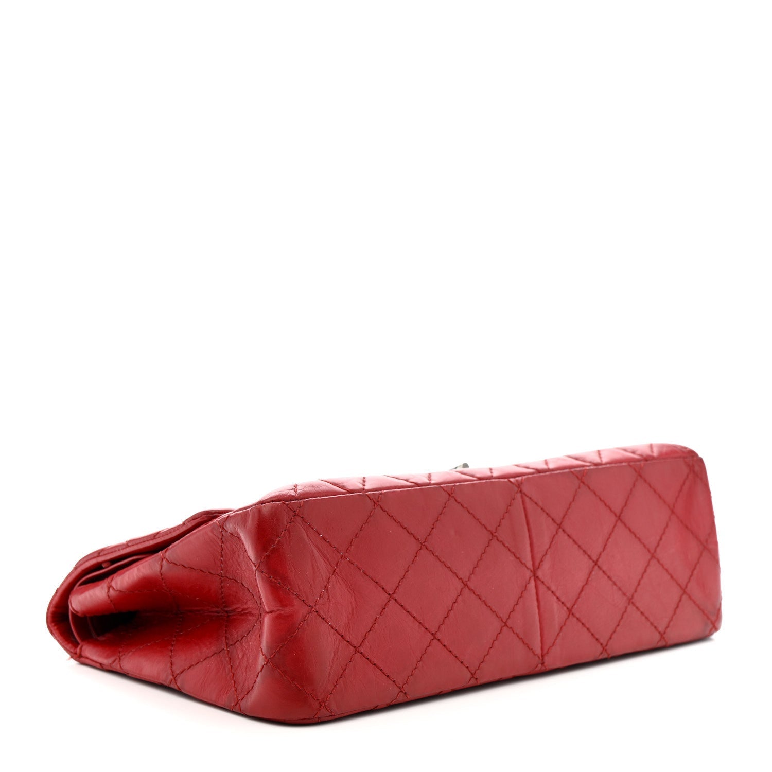 Aged Calfskin Quilted 2.55 Reissue 226 Flap Red