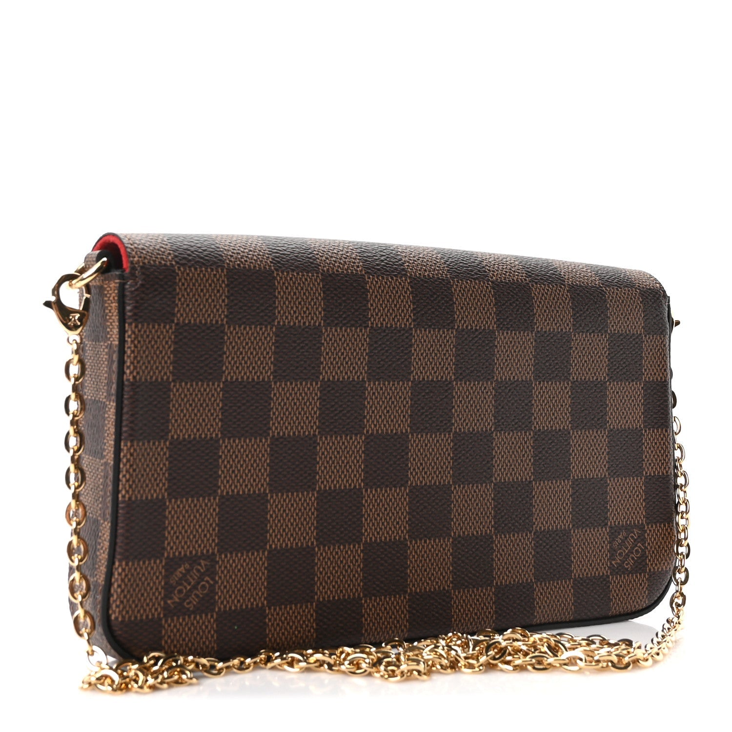 Damier Ebene Pochette Felicie Chain Wallet