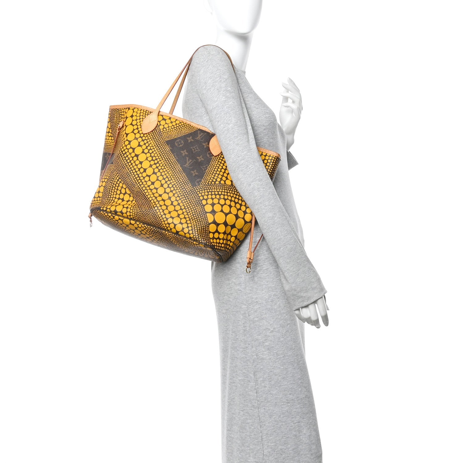 Monogram Kusama Waves Neverfull MM Yellow