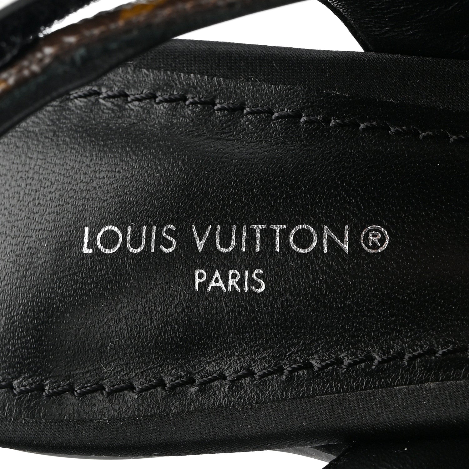 Patent Monogram Archlight Slingback Pumps Black