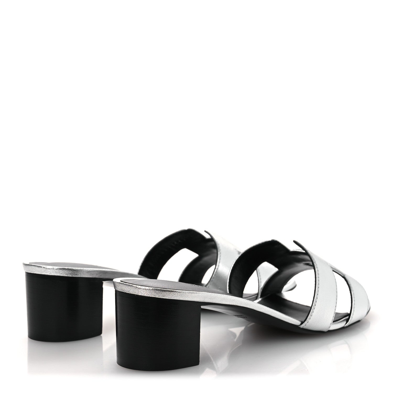 Metallic Nappa Oasis Sandals 41 Argent