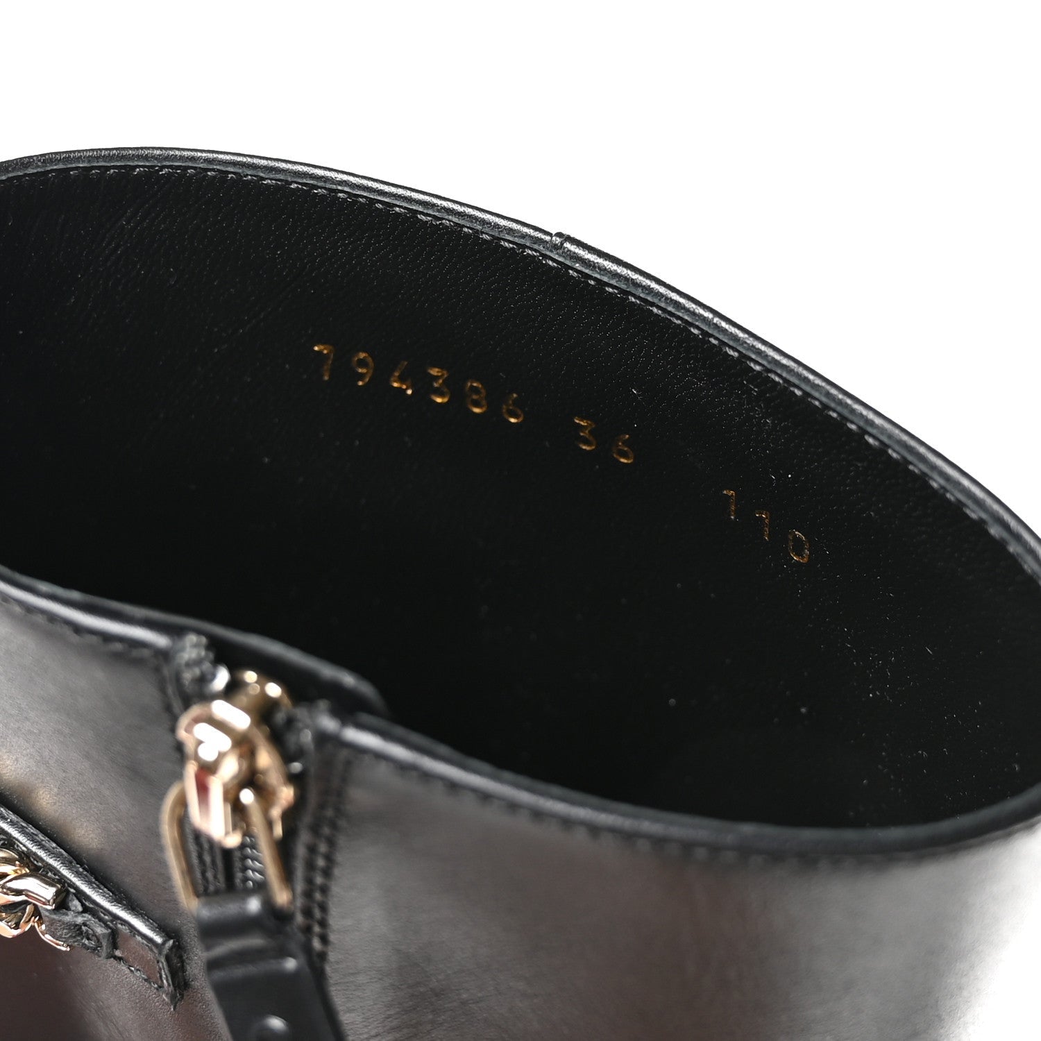 Calfskin Signoria Ankle Boots 36 Black
