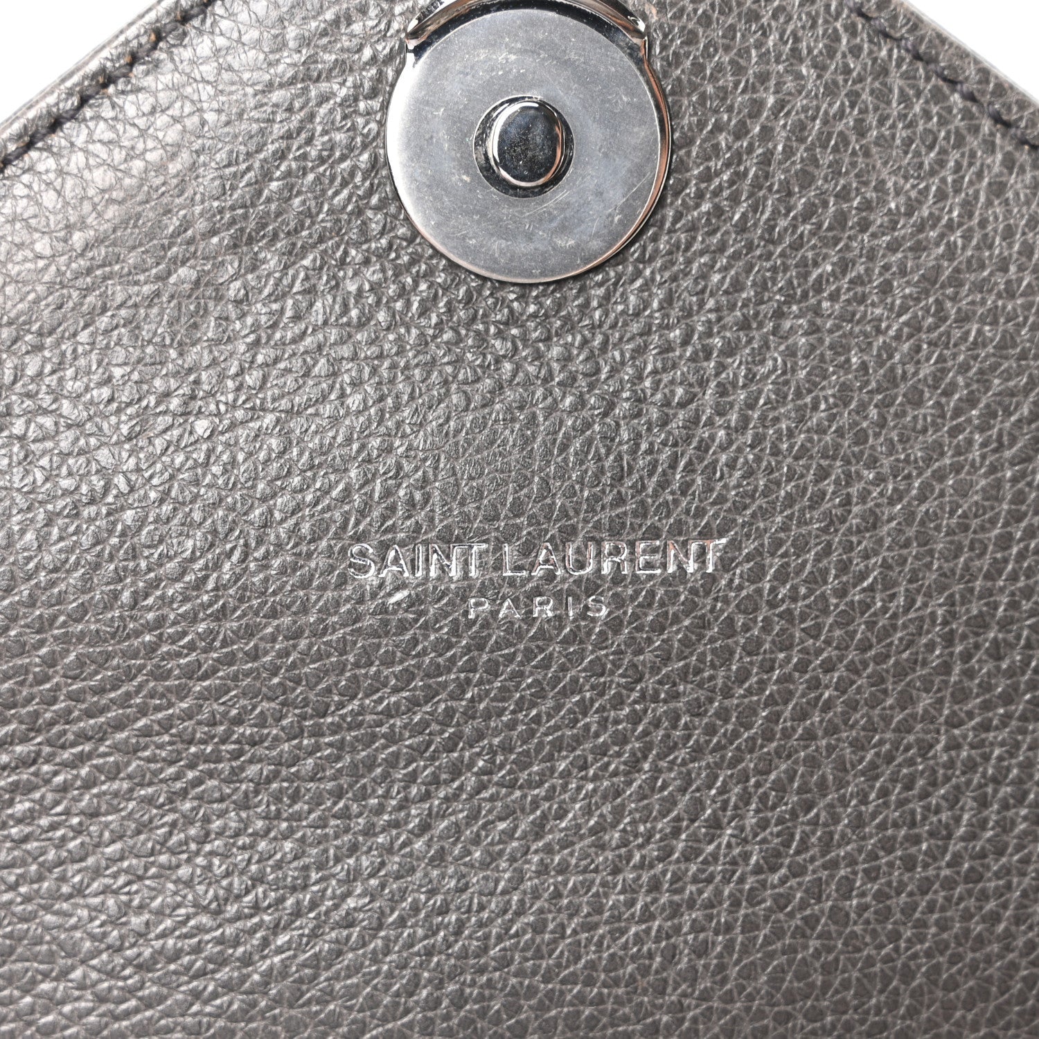 Sheepskin Matelasse Chevron Monogram Medium College Bag Asphalt