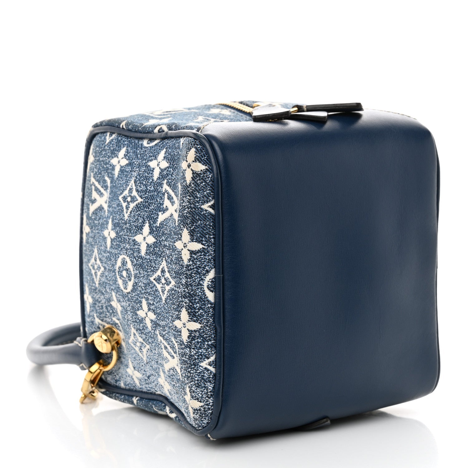 Monogram Jacquard Denim Square Bag Bleu