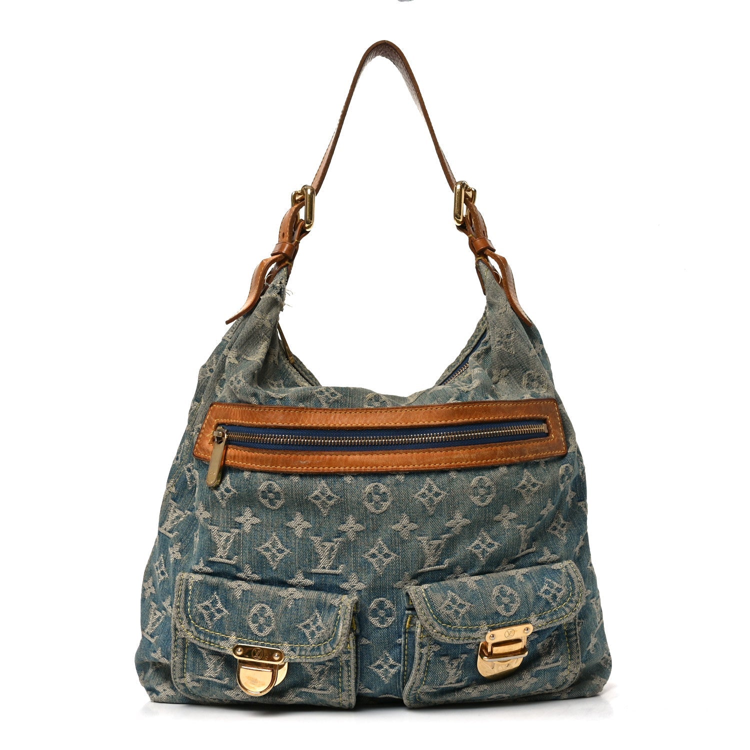 Denim Monogram Baggy GM Blue