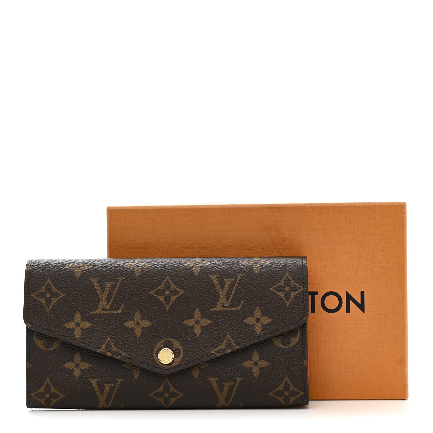 Monogram Sarah Wallet NM Coquelicot