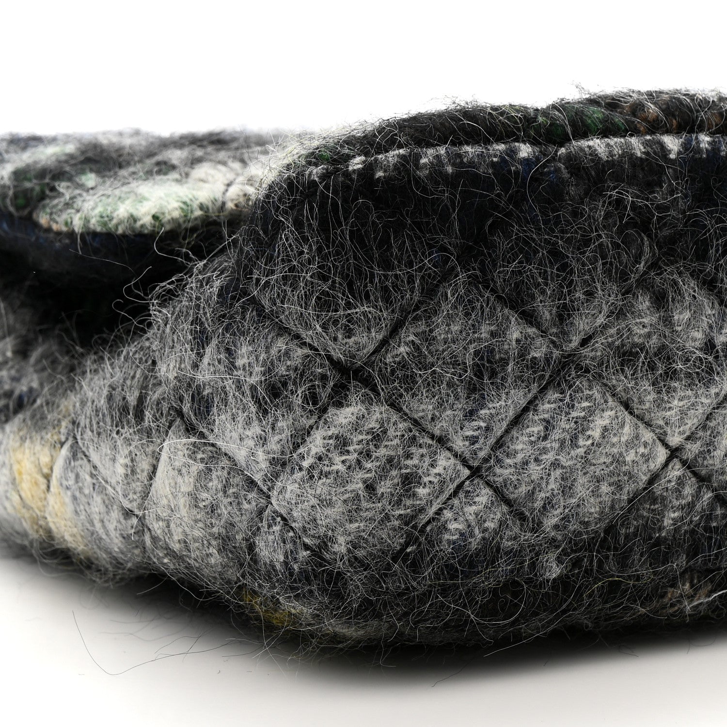 Mohair Quilted Tartan Day Flap Dark Multicolor