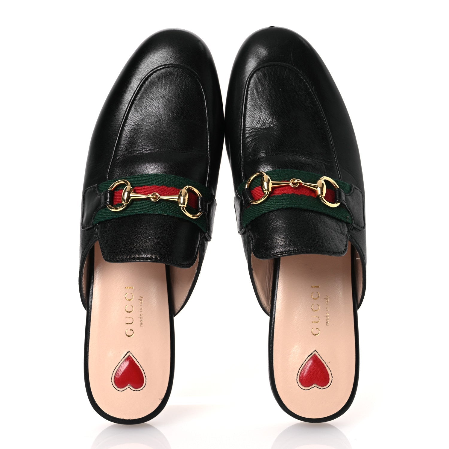 Calfskin Womens Princetown Slippers 35.5 Black