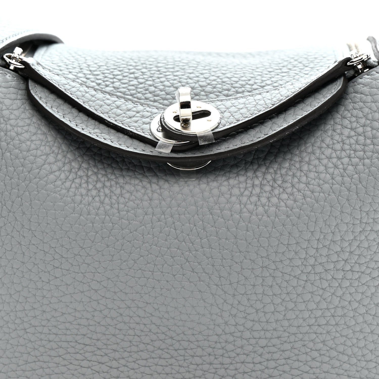 Taurillon Clemence Mini Lindy 20 Gris Pantin