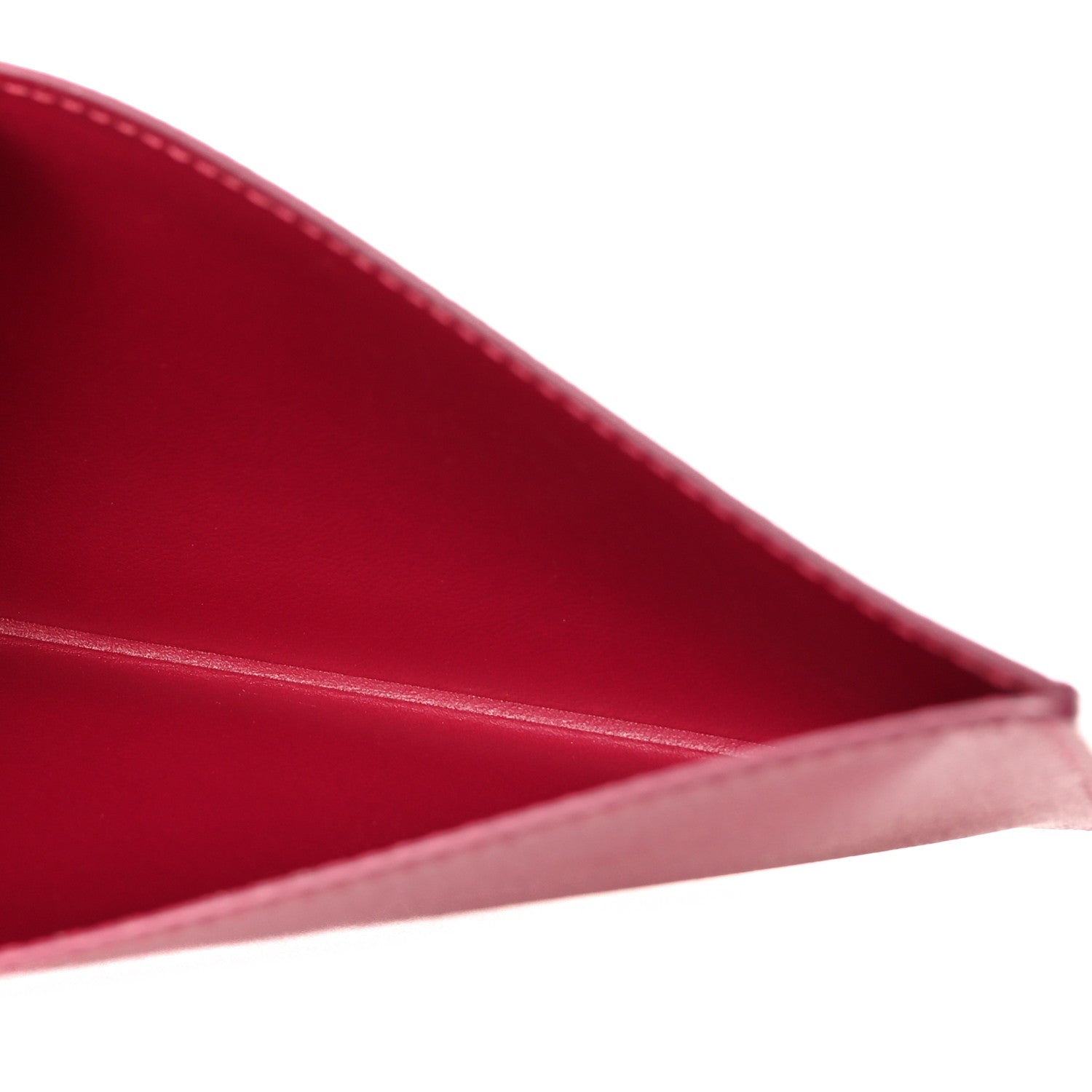 Calfskin Felicie Card Holder Insert Fuchsia
