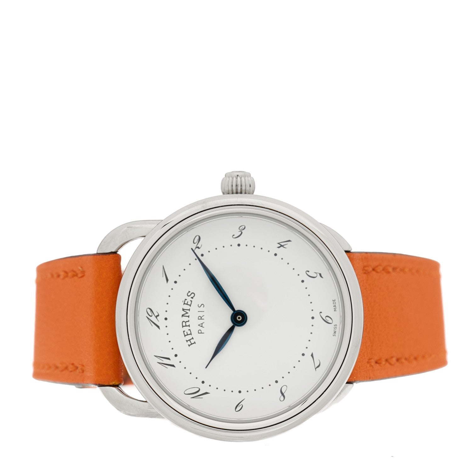 Stainless Steel Swift 28mm Arceau Quartz Watch Orange