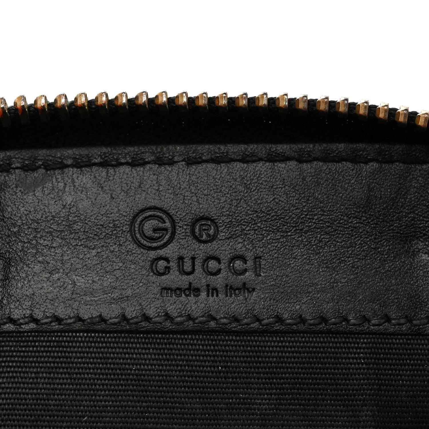 Guccissima Zip Around Coin Purse Wallet Black