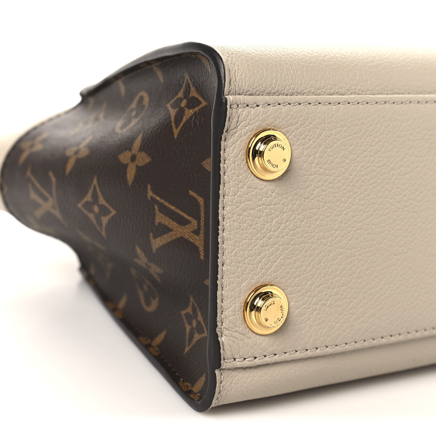 Calfskin Monogram On My Side PM Greige