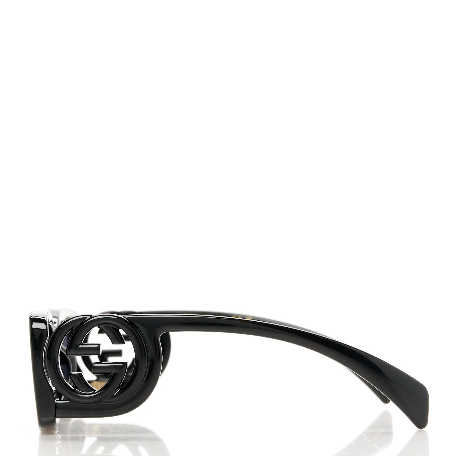 Acetate Chaise Rectangle Frame Sunglasses GG1325S Black