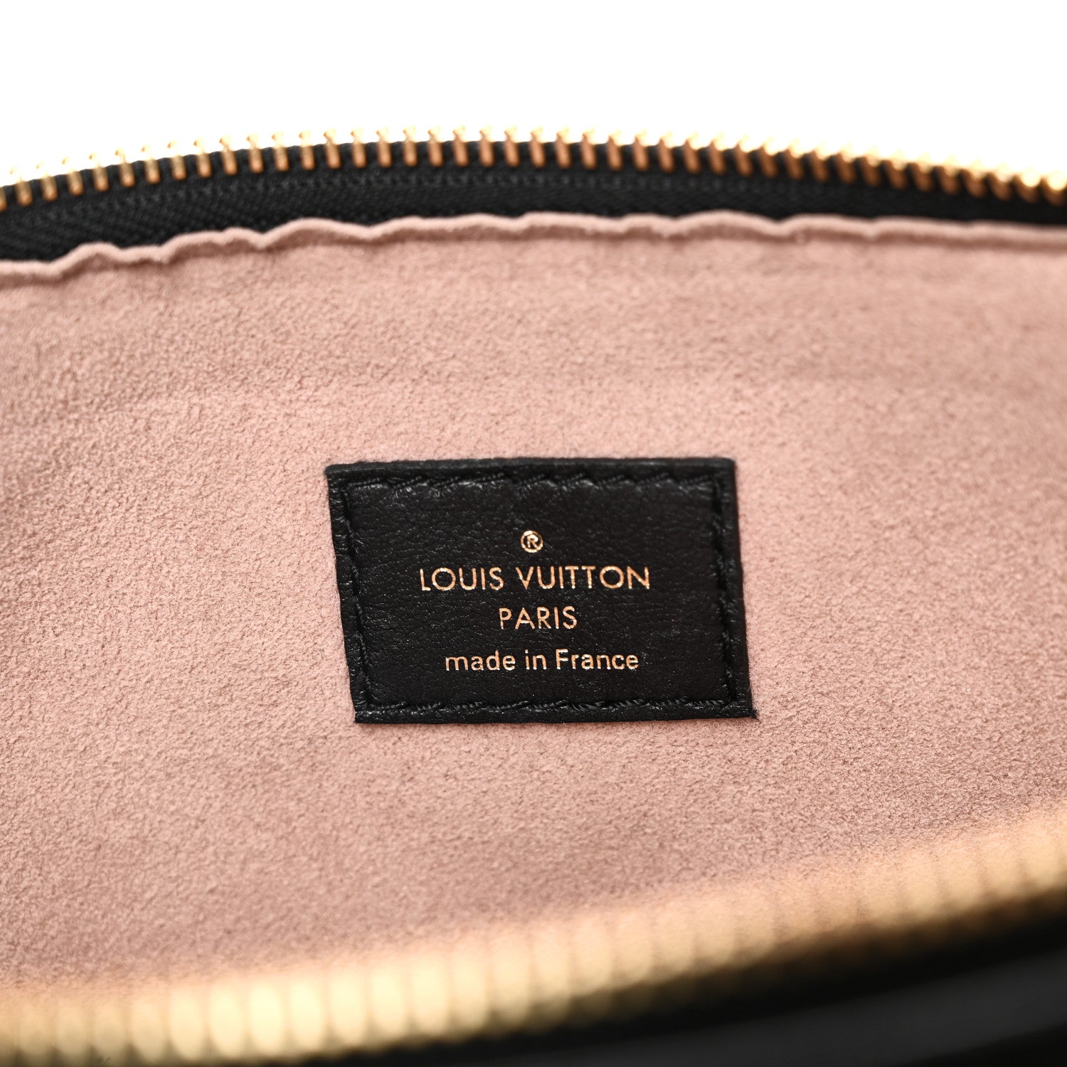Lambskin Embossed Monogram Coussin PM Black