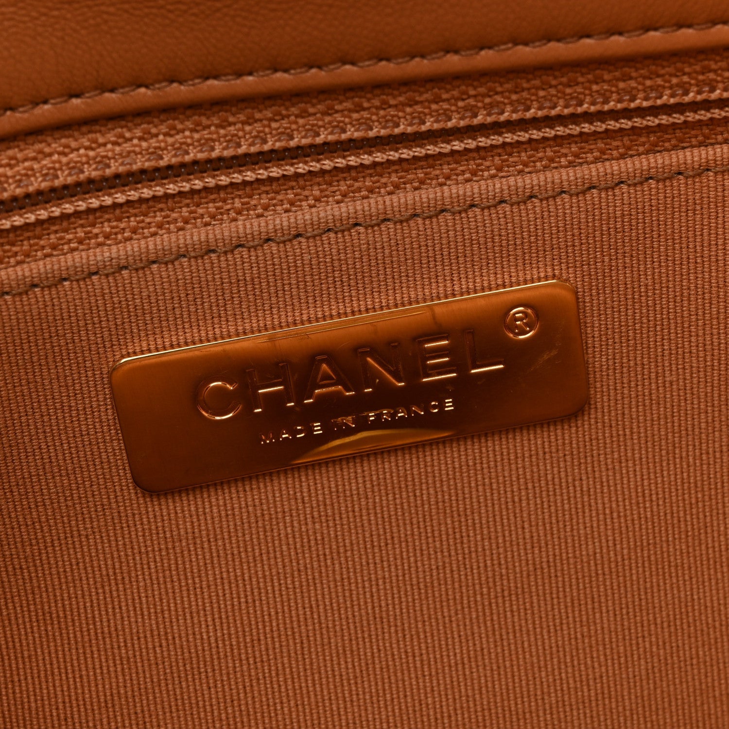 Lambskin Quilted Large Chanel 19 Flap Brown