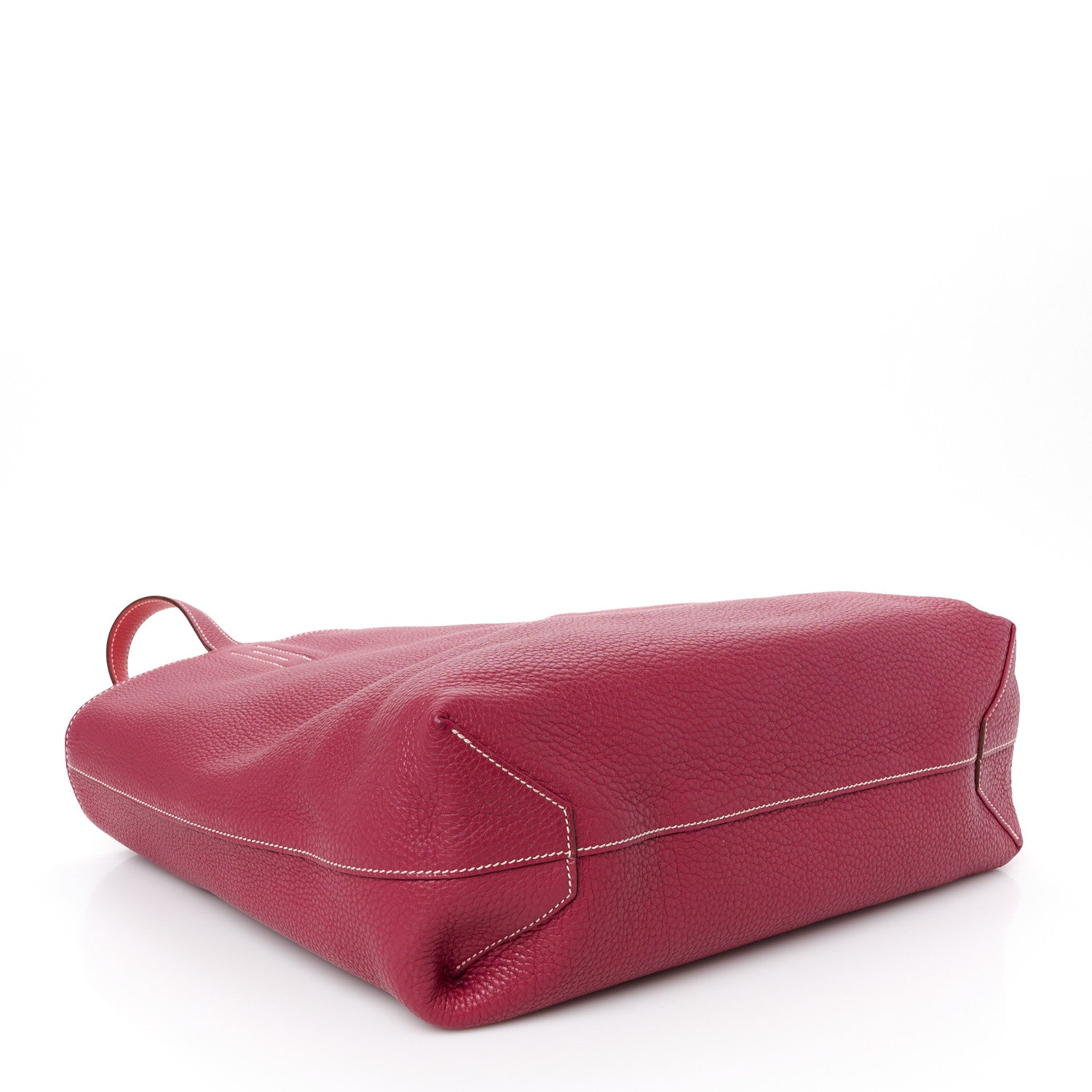 Taurillon Clemence Double Sens 36 Reversible Tote Rubis Bougainvillea