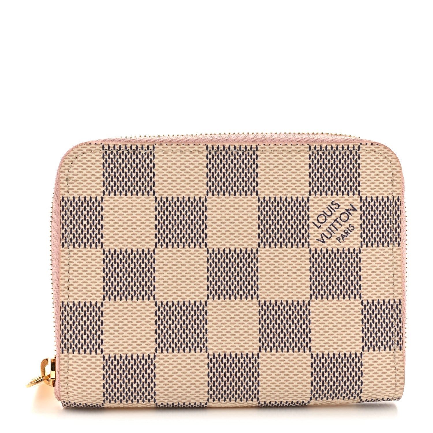 Damier Azur Zippy Coin Purse Rose Ballerine
