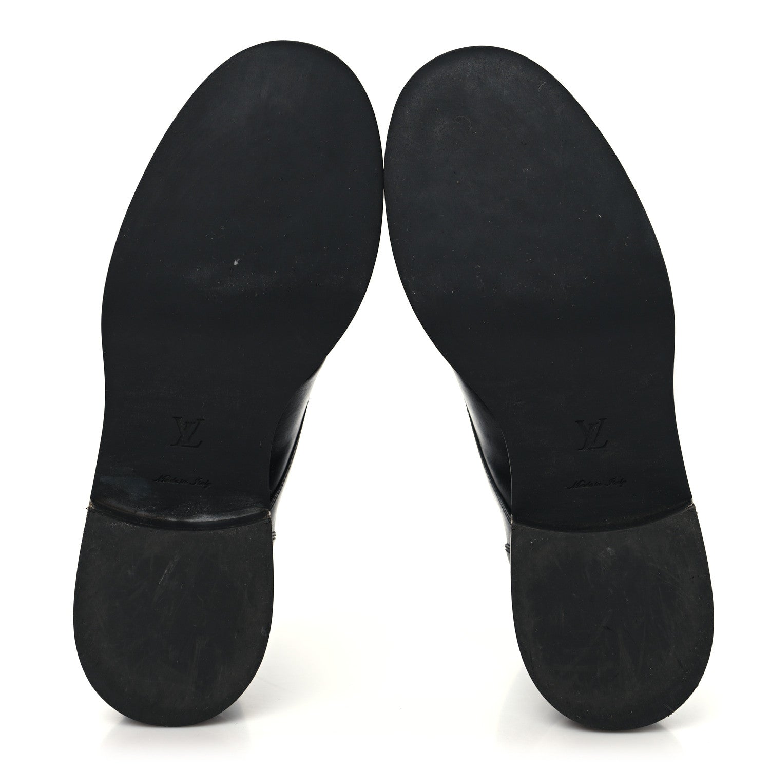 Calfskin LV Black Heart Flat Ranger Boots 37 Black