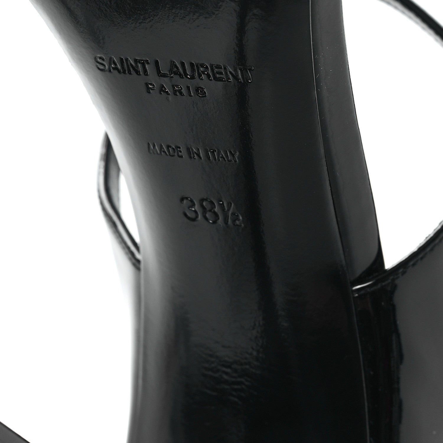Vernice Grupy Dita 110 Sandals 38.5 Black