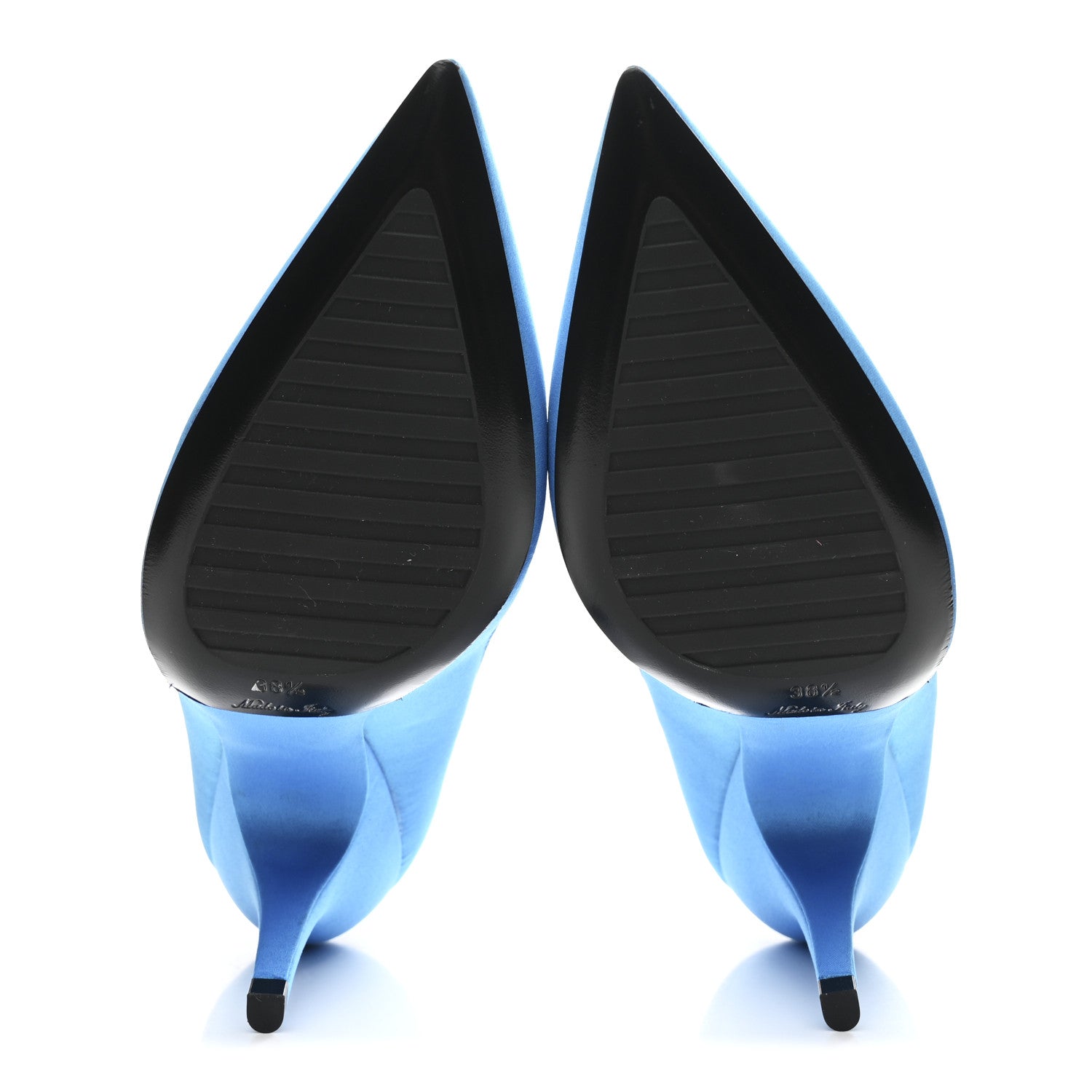 Satin Archlight Pumps 38.5 Blue
