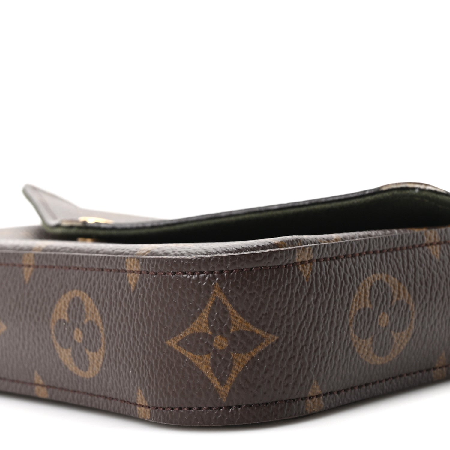 Monogram Felicie Strap & Go Kaki