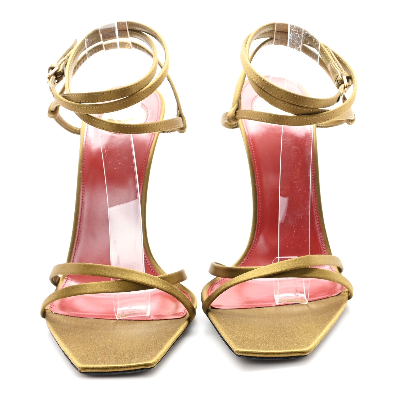 Crepe Satin Opyum 110 Sandals 39.5 Cuba Gold