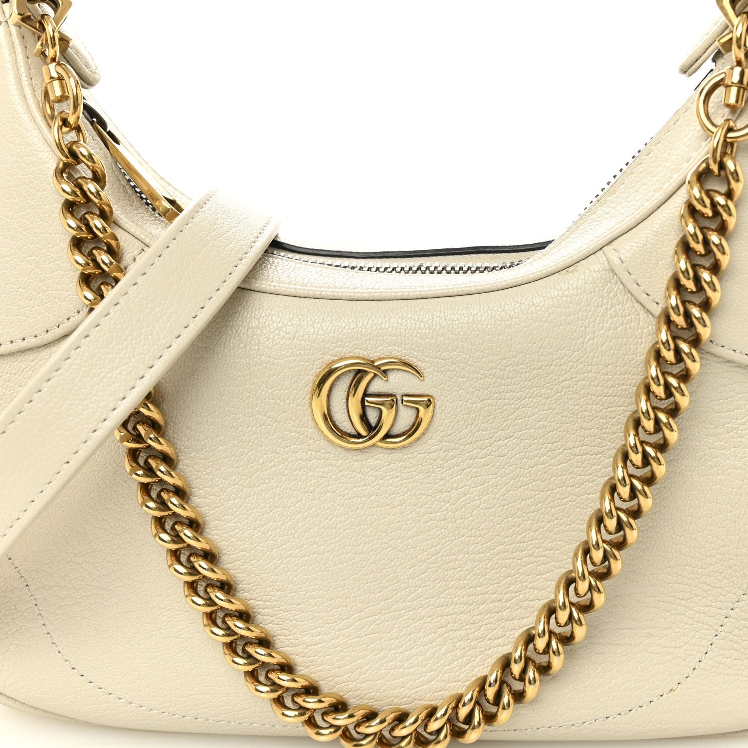 Goatskin Small Aphrodite Shoulder Bag Mystic White
