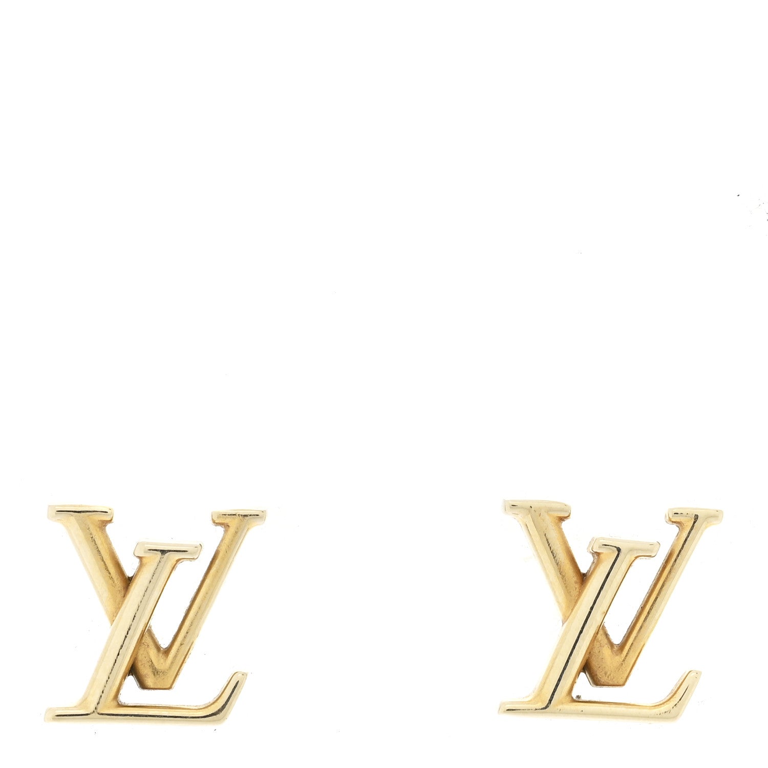 Metal LV Iconic Earrings Gold
