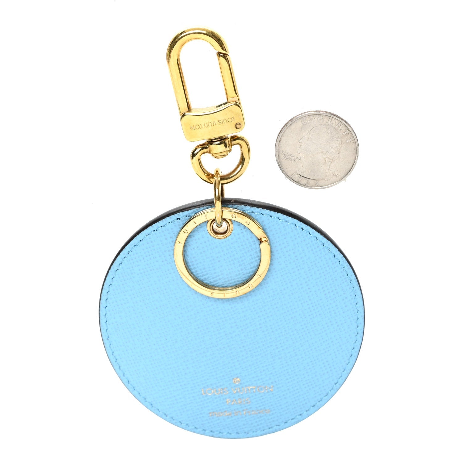 Damier Ebene Illustre Manchot Bag Charm Key Ring