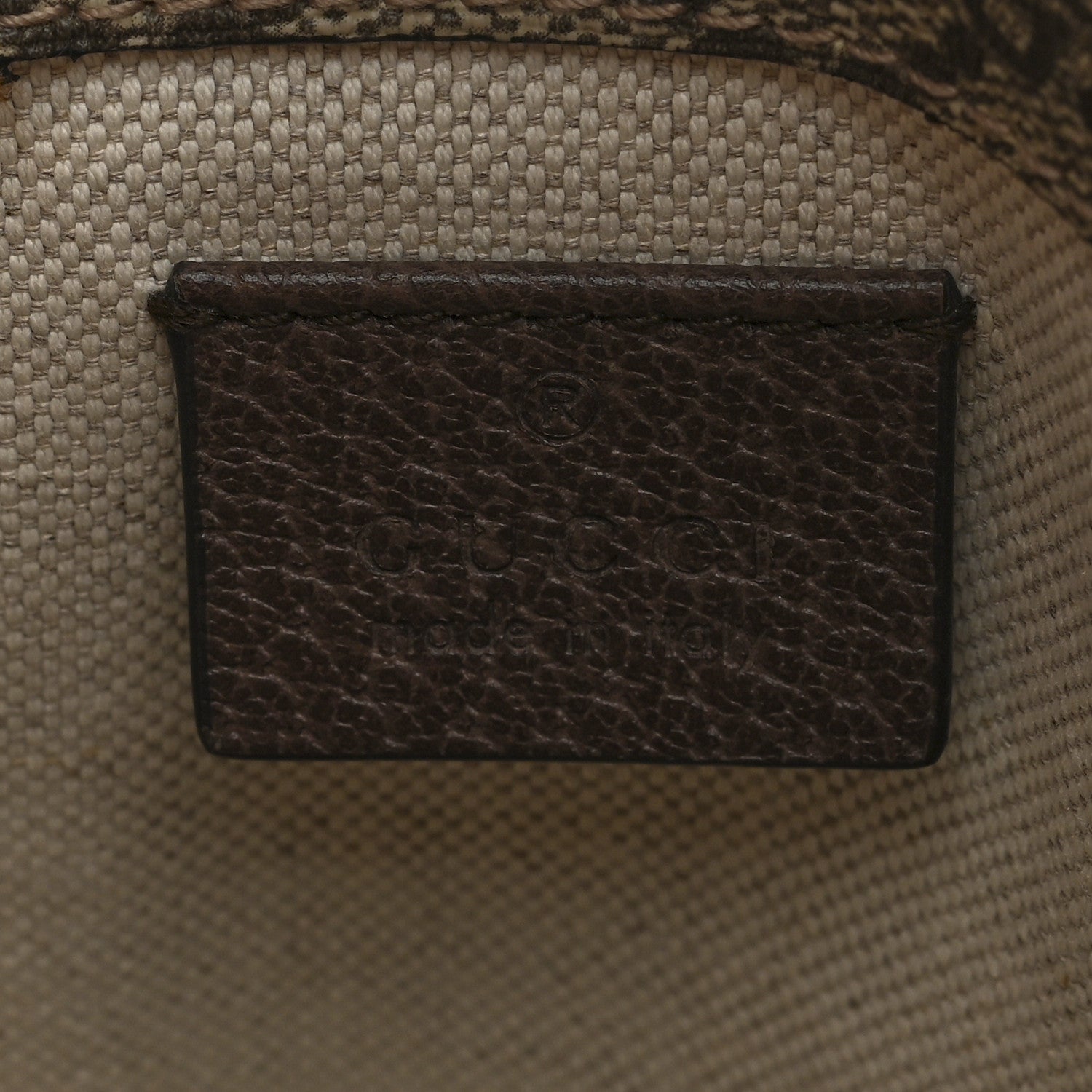 GG Supreme Monogram Neo Vintage Web Belt Bag Brown