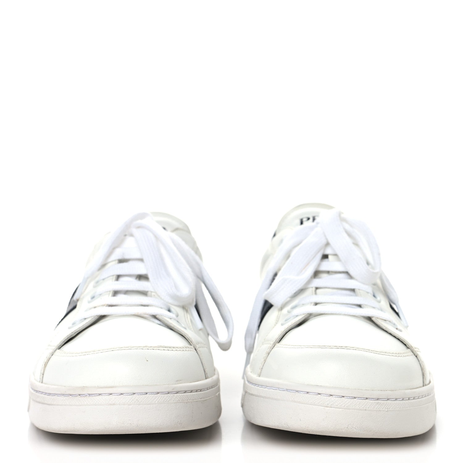 Calfskin Mens Low Top Sneakers 9 White