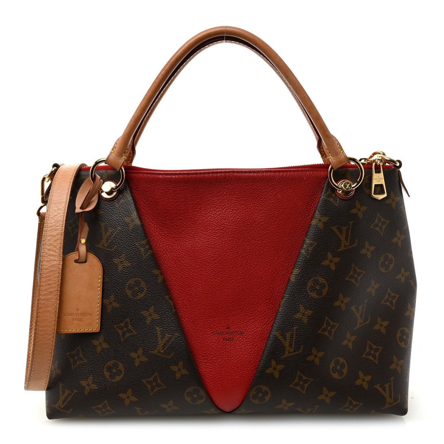 Monogram V Tote MM Cherry