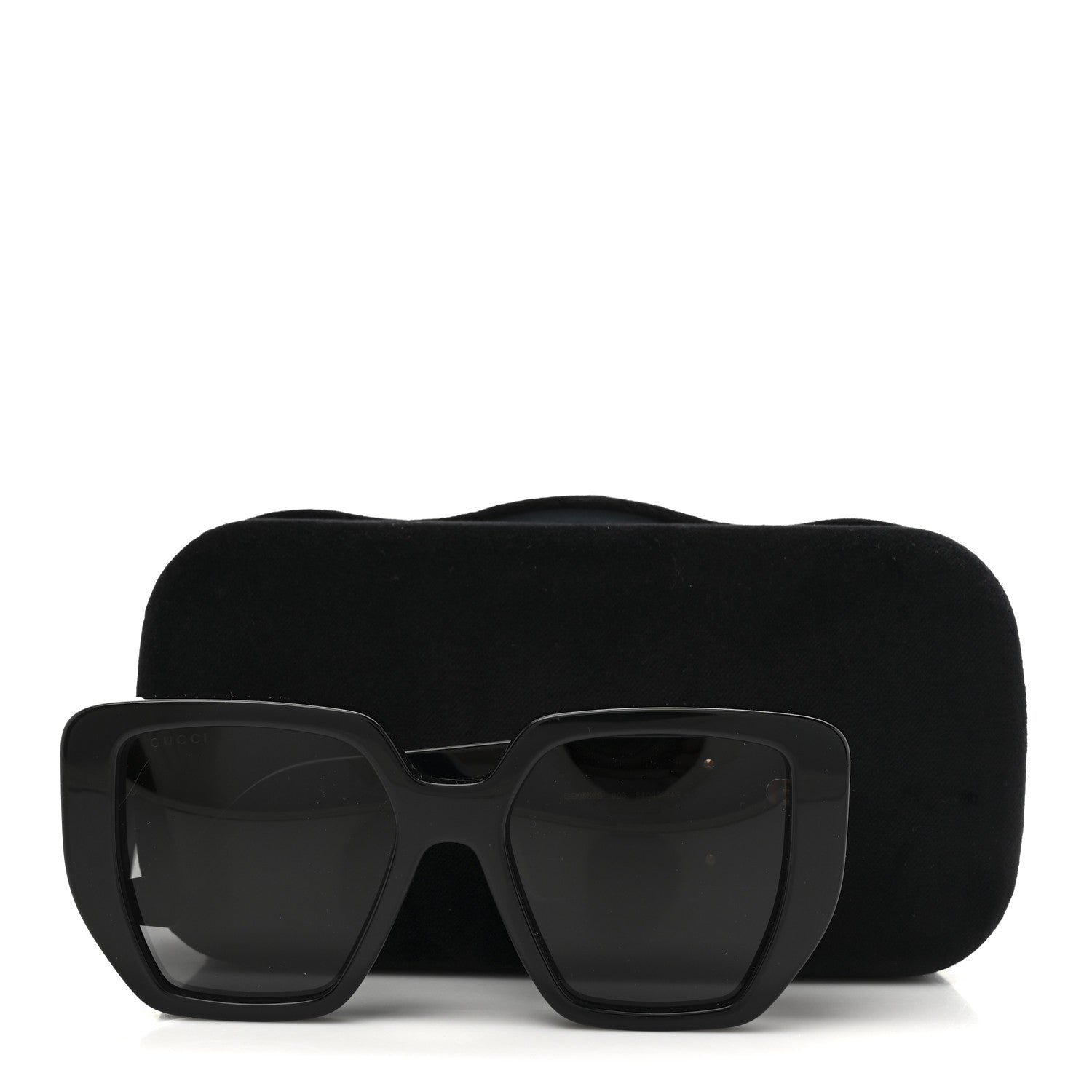 Acetate Square Frame Sunglasses GG0956S Black