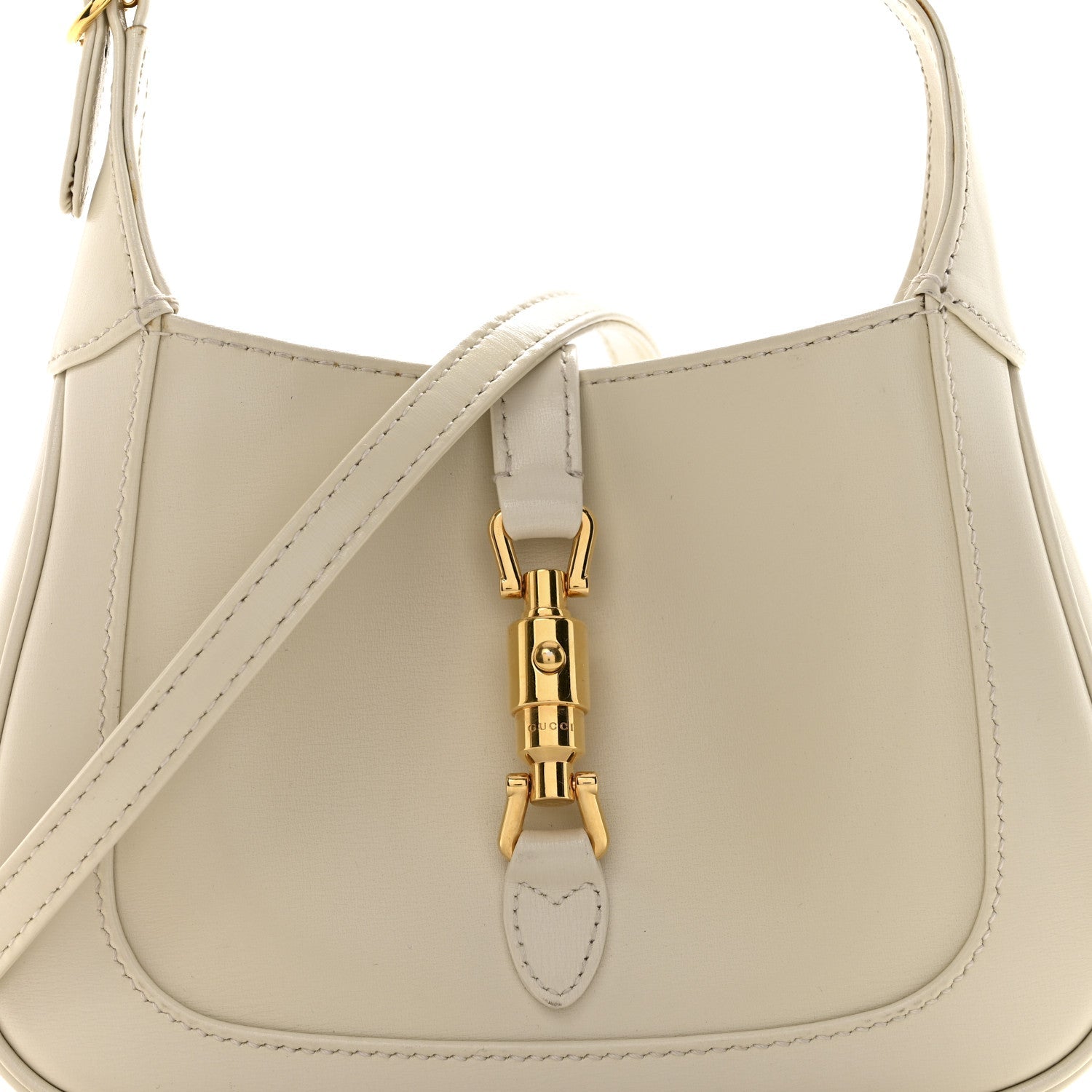Boarded Dyana Lux Calfskin Mini Jackie 1961 Hobo Mystic White
