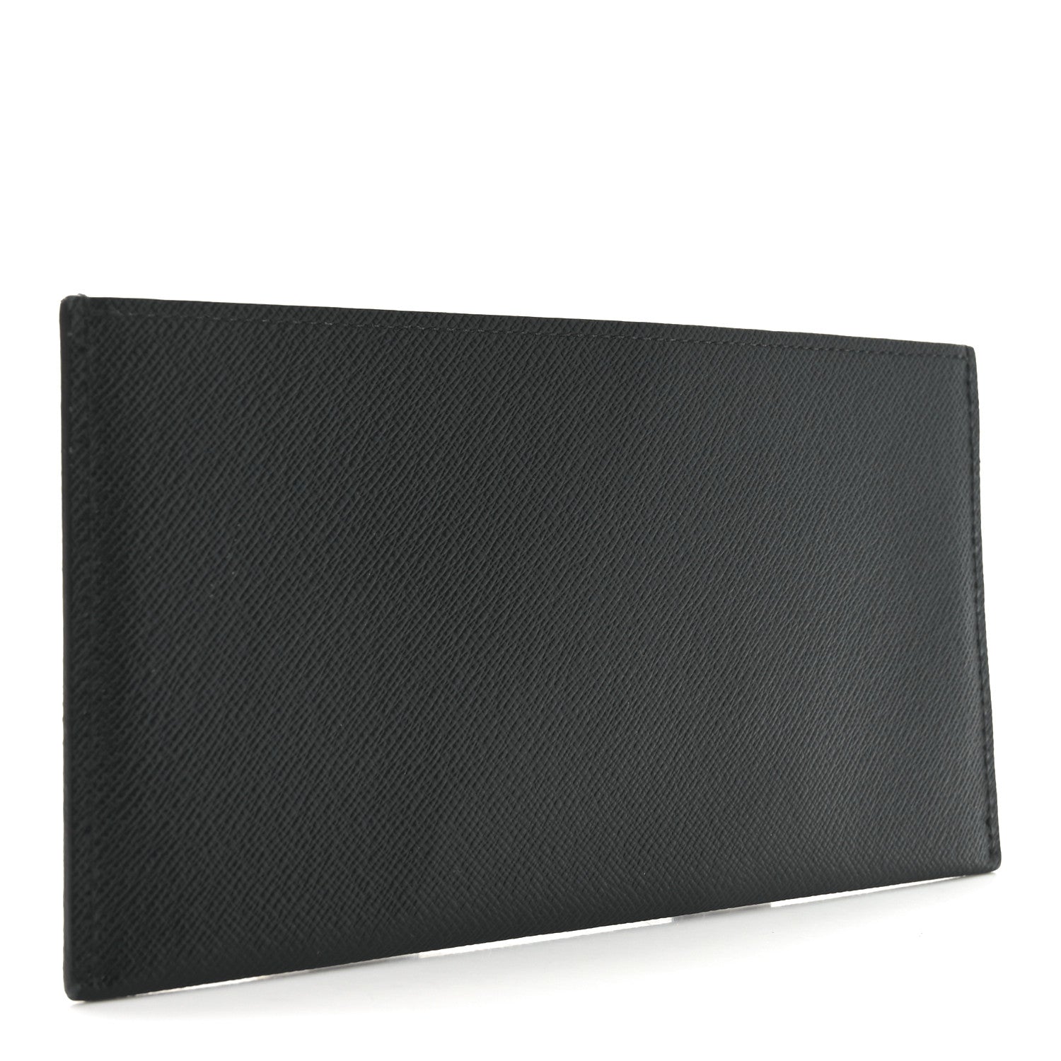 Calfskin Felicie Chain Wallet Card Holder Insert Black