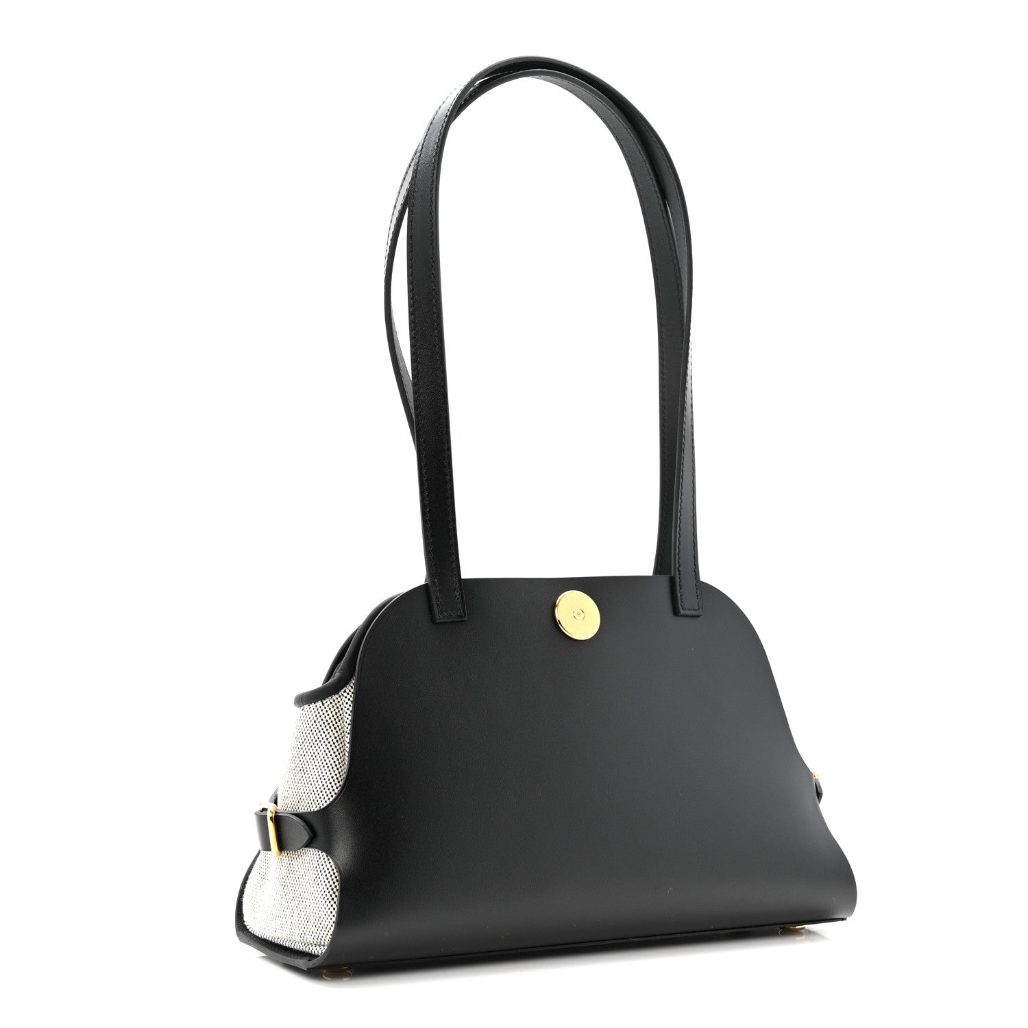 Vache Hunter H Canvas Swift Tablier Sellier Black Ecru
