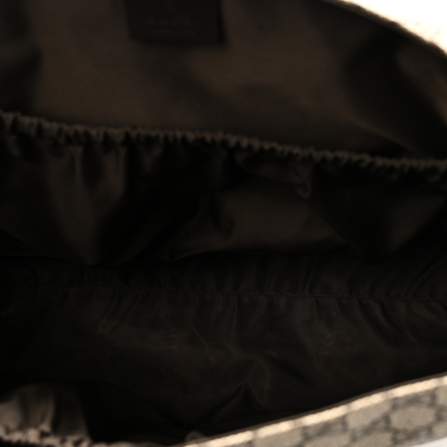 GG Plus Monogram Messenger Diaper Bag Dark Brown
