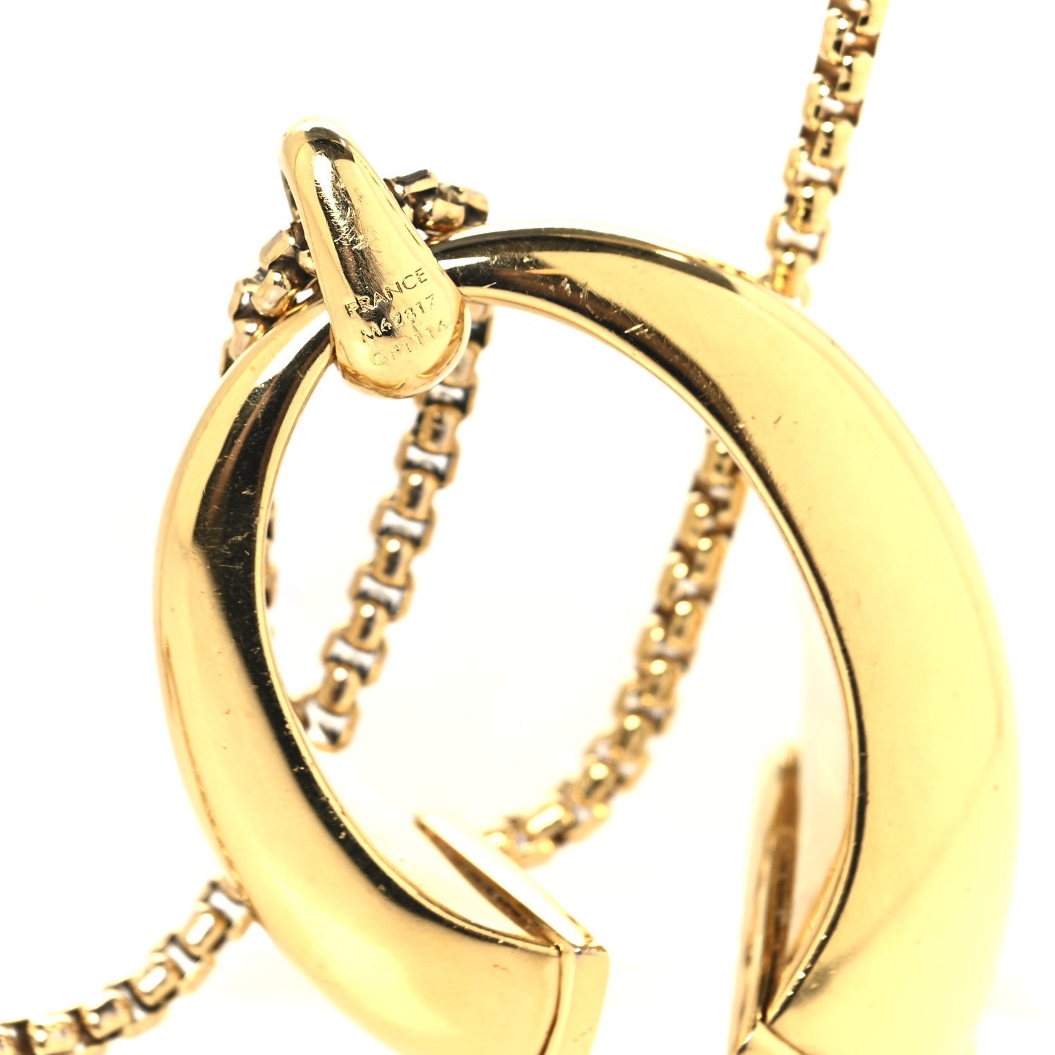 Metal Nanogram Sweet Dreams Horseshoe Necklace Gold