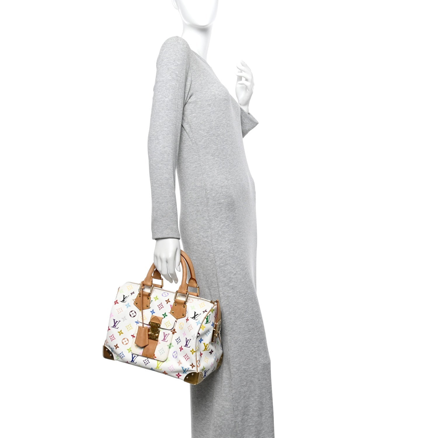 Monogram Multicolor Speedy 30 White