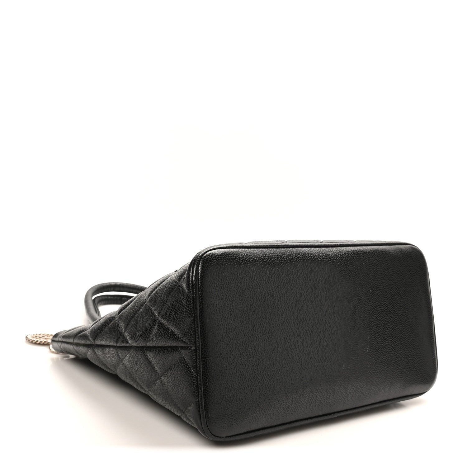 Caviar Quilted Medallion Tote Black