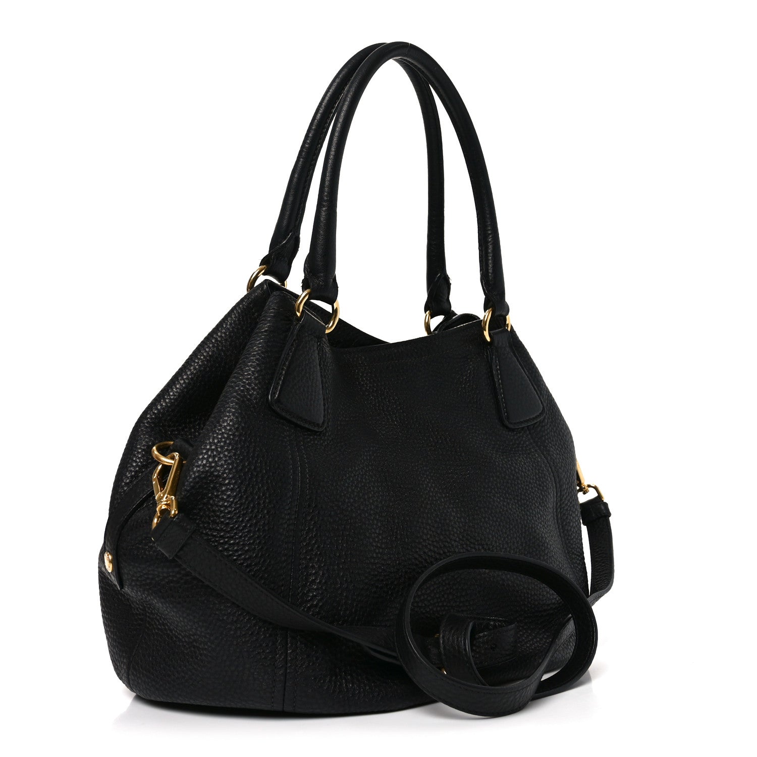 Vitello Daino Tote Black