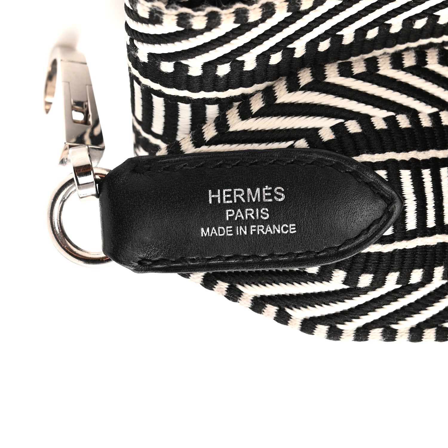 Toile Swift 50mm Sangle Cavale Shoulder Strap Black Ecru