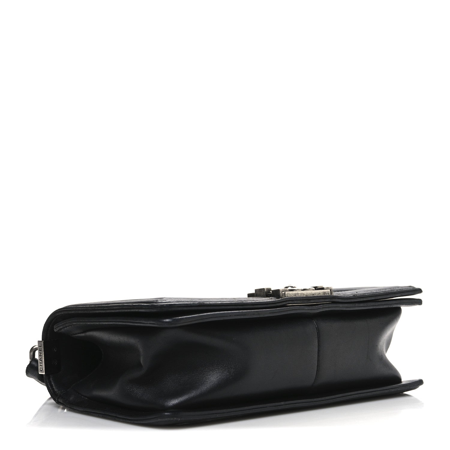 Lambskin Quilted Medium Boy Flap Black